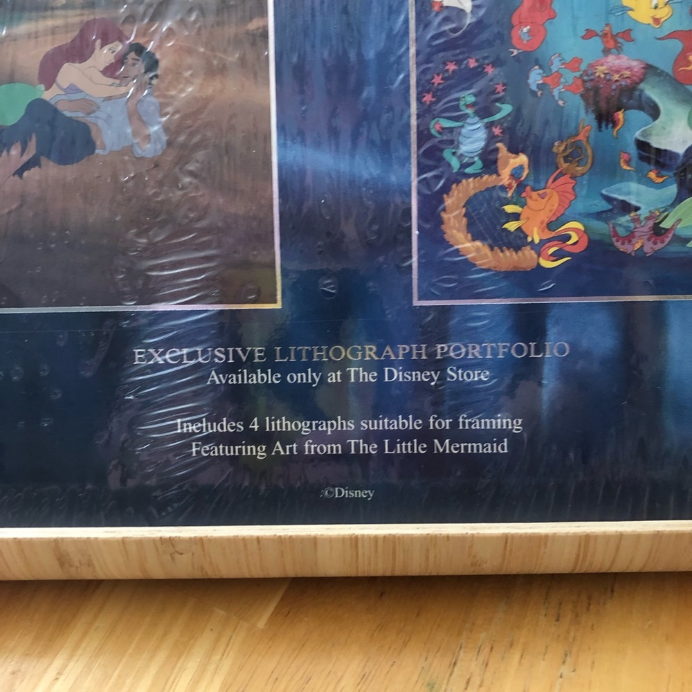 Disney Little Mermaid Lithograph set of 4 UNOPENED 11x14 - Picture 3 of 3